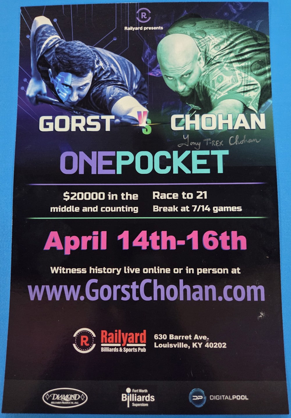 Fedor Gorst vs Tony Chohan - Signed Poster